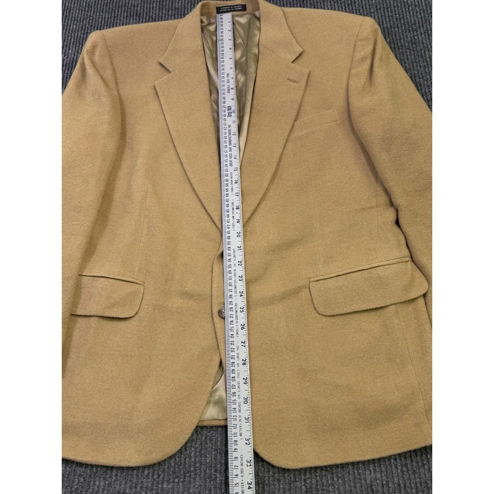 VTG Stafford Brown 100% Camel Hair Sport Coat 2 Button Blazer Jacket 44R Ivy